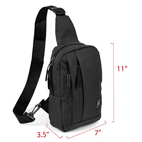 WESTEND Crossbody Canvas Sling Bag Backpack with Reversible Strap for Traveling, Hiking - Image 4