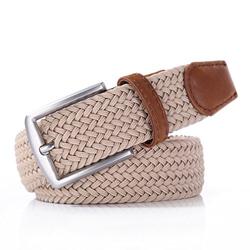 Weifert Men's Stretch Woven 1.3" Wide Elastic Braided Belts - Image 3