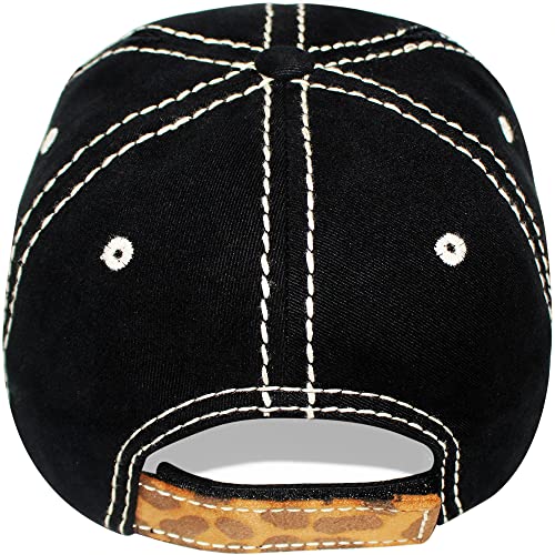 4350 DISTRICT Womens Baseball Cap Washed Distressed Vintage Adjustable Polo Style Dad hat - Image 5