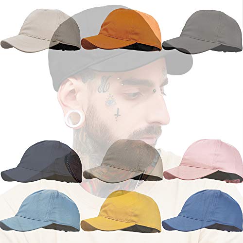 CLAPE Short Bill Baseball Cap Plain Hiphop Dad Hat Cooling Trucker Hat - Image 3