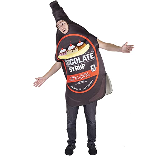 Chocolate Syrup Halloween Costume - Funny Adult Bottle Unisex One Size Outfit - Image 6