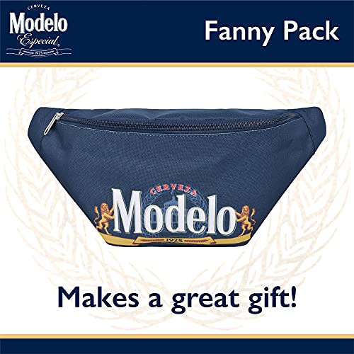 Concept One Modelo Cerveza Beer Fanny Pack, Waist Crossbody Bag for Men and Women, Belt Bag, Navy Blue - Image 7