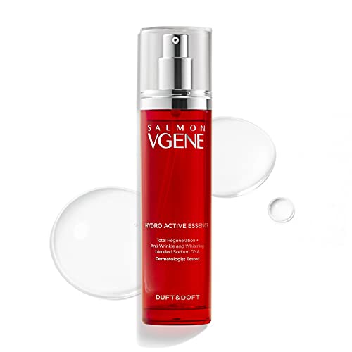 DUFT & DOFT Vgene Hydro Lifting Booster Radiant Essence - Anti Aging, Hydrating, Brightening with Hyaluronic Acid and Collagen 3.5 Fl Oz