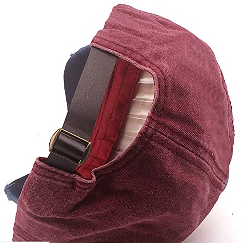 Elwow Men's Distressed Baseball Cap Retro Trucker Hat Outdoor Sports Sun Hat - Image 4