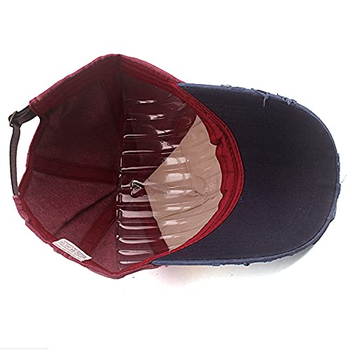 Elwow Men's Distressed Baseball Cap Retro Trucker Hat Outdoor Sports Sun Hat - Image 5