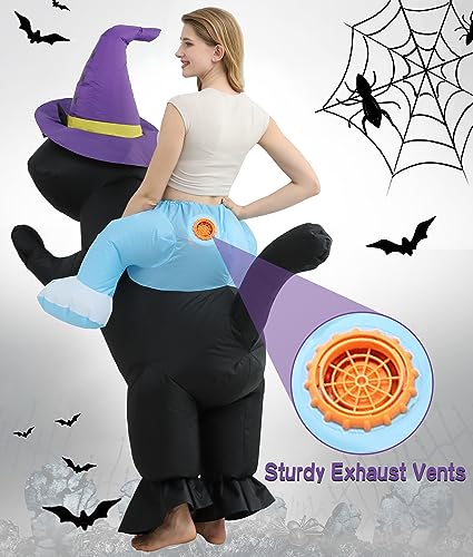 Double Couple Halloween Costume for Adults Kids Inflatable Cat Funny Ride on Blow up Cosplay Costumes for Women Men - Image 7