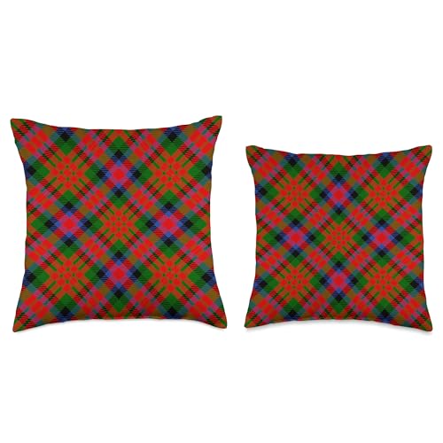 MacDuff Tartan Scottish Family Clan Scottish Clan Macduff Tartan Plaid Throw Pillow - Image 4