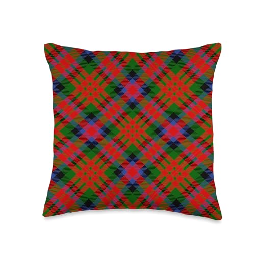 MacDuff Tartan Scottish Family Clan Scottish Clan Macduff Tartan Plaid Throw Pillow
