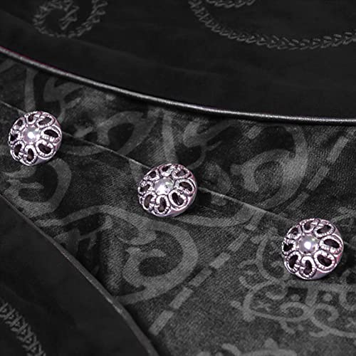 Mens Medieval Steampunk Tailcoat Halloween Costumes, Velvet Victorian Tuxedo Jacket Gothic Vintage Frock Coat - Image 6