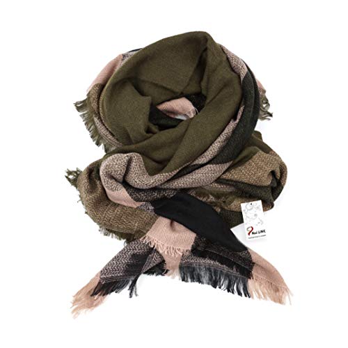 Neal LINK Women's Plaid Scarf Blanket Wrap Warm Tartan Checked Shawl Tartan Scarves Pashmina Cape - Image 3