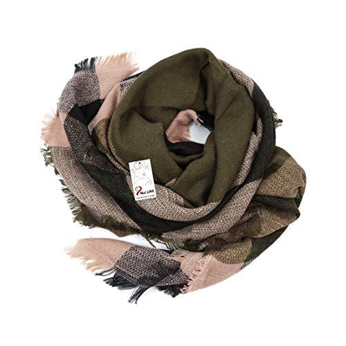 Neal LINK Women's Plaid Scarf Blanket Wrap Warm Tartan Checked Shawl Tartan Scarves Pashmina Cape - Image 4