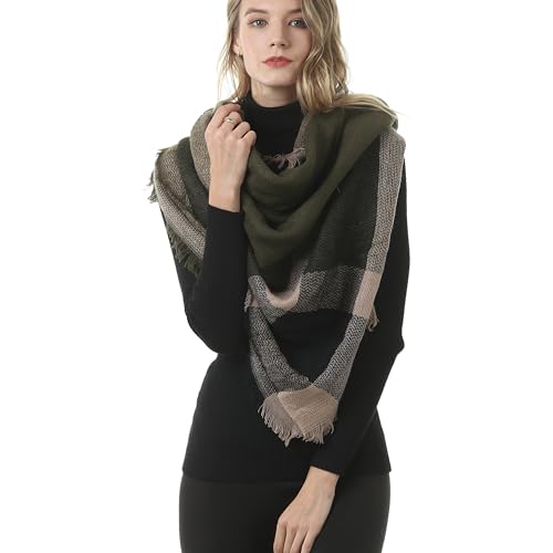 Neal LINK Women's Plaid Scarf Blanket Wrap Warm Tartan Checked Shawl Tartan Scarves Pashmina Cape - Image 5