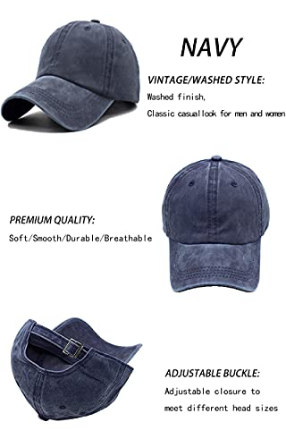 Mommy Jennie Unisex Vintage Washed Distressed Baseball-Cap Twill Adjustable Dad-Hat - Image 5