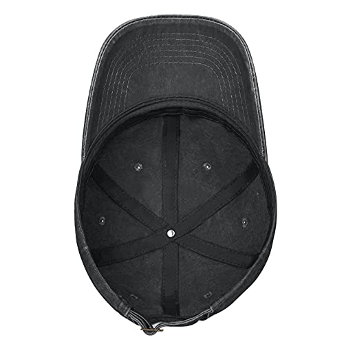 Kampkase Hilary Duff Casquette Baseball Cap Cowboy Unisex Denim Adults Denim Hat Adjustable Size Black - Image 6