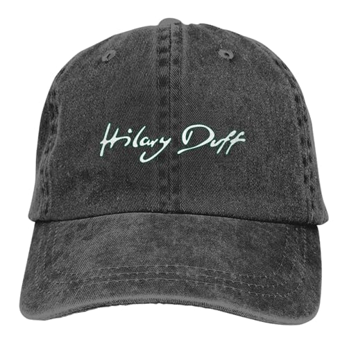Kampkase Hilary Duff Casquette Baseball Cap Cowboy Unisex Denim Adults Denim Hat Adjustable Size Black - Image 10