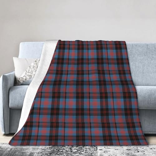 Angus Ancient Lw Tartan Ultra-Soft Micro Fleece Blanket Lightweight Blanket for Camping and Travel