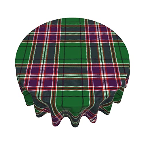 MIZIBAO Tablecloth Round, Clan MacFarlane Hunting Tartan Washable Table Cover for Farmhouse Kitchen Dining Picnic Party Indoor Outdoor Table Mats 60 inch - Image 4