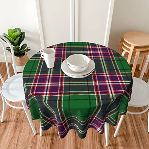 MIZIBAO Tablecloth Round, Clan MacFarlane Hunting Tartan Washable Table Cover for Farmhouse Kitchen Dining Picnic Party Indoor Outdoor Table Mats 60 inch - Image 8