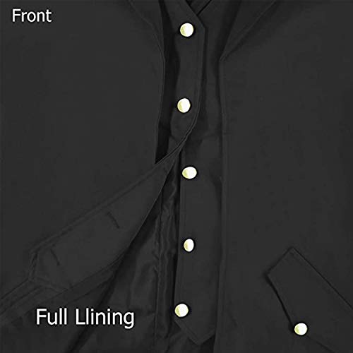 BITSEACOCO Mens Gothic Medieval Tailcoat Jacket, Steampunk Vintage Victorian Frock High Collar Coat - Image 6