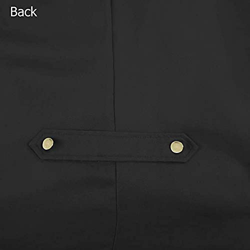 BITSEACOCO Mens Gothic Medieval Tailcoat Jacket, Steampunk Vintage Victorian Frock High Collar Coat - Image 7