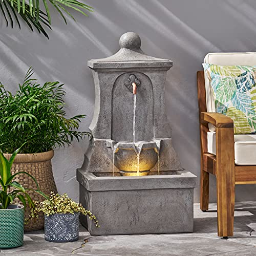 Christopher Knight Home Duffy Outdoor Fountain, Light Gray - Image 3