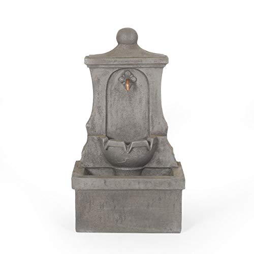 Christopher Knight Home Duffy Outdoor Fountain, Light Gray