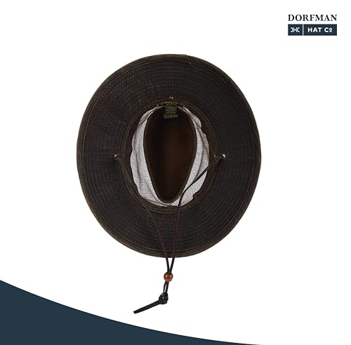 Dorfman Pacific Co. Men's Weathered Cotton Big Brim with Mesh - Image 5