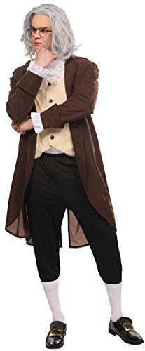 Maxim Party Supplies Adult Benjamin Franklin Deluxe Colonial Costume For Men 5 Piece Outfit - Image 4