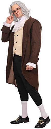 Maxim Party Supplies Adult Benjamin Franklin Deluxe Colonial Costume For Men 5 Piece Outfit - Image 5