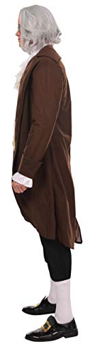 Maxim Party Supplies Adult Benjamin Franklin Deluxe Colonial Costume For Men 5 Piece Outfit - Image 7