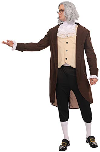 Maxim Party Supplies Adult Benjamin Franklin Deluxe Colonial Costume For Men 5 Piece Outfit - Image 10