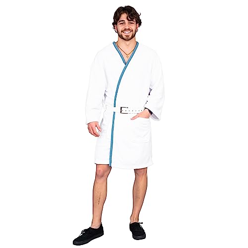 Vacation Christmas Movie Cousin Eddie White Robe with Belt Halloween Costume Cosplay (Includes Robe and belt Only) - Image 5