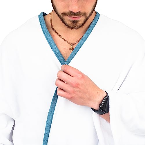 Vacation Christmas Movie Cousin Eddie White Robe with Belt Halloween Costume Cosplay (Includes Robe and belt Only) - Image 7