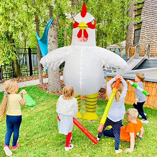 Seeds of Light Inflatable Chicken Costume Adult Funny Halloween Costumes Blow up Chicken Costumes for Men Women Cosplay Party Easter - Image 5
