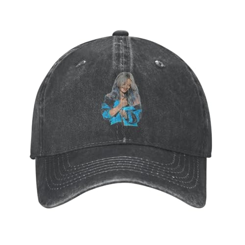 Kampkase Hilary Duff Casquette Baseball Cap Cowboy Unisex Denim Adults Denim Hat Adjustable Size Black - Image 11