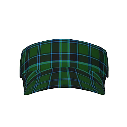 Adjustable Performance Sun Visor Hat with Sun Protection for Men and Women Tartan Clan Print - Image 3
