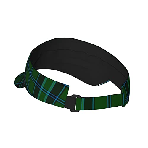 Adjustable Performance Sun Visor Hat with Sun Protection for Men and Women Tartan Clan Print - Image 4
