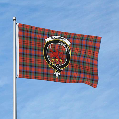 Double Sided Garden Flag 3x5FT Macduff Ancient Tartan Clan Badge Outdoor Decorative Home Flag Courtyard - Image 3