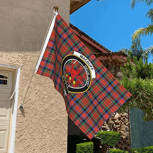 Double Sided Garden Flag 3x5FT Macduff Ancient Tartan Clan Badge Outdoor Decorative Home Flag Courtyard - Image 7