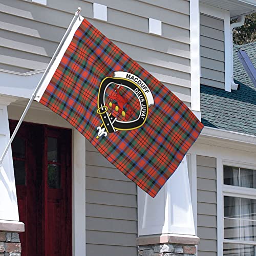 Double Sided Garden Flag 3x5FT Macduff Ancient Tartan Clan Badge Outdoor Decorative Home Flag Courtyard - Image 8