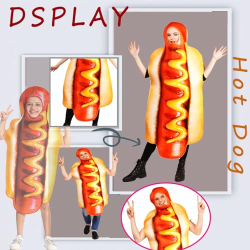 DSplay Unisex Adult Hot Dog Fancy Jumpsuit - Image 3