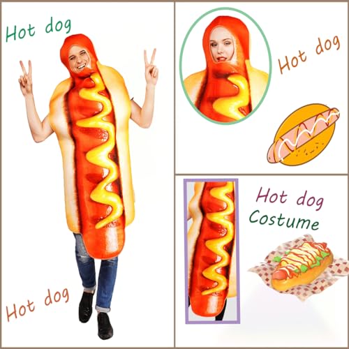 DSplay Unisex Adult Hot Dog Fancy Jumpsuit - Image 5