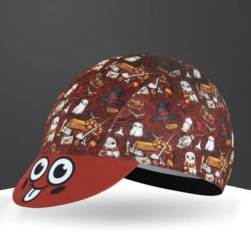 Corsehild Cartoon Cycling Cap for Man and Woman Cycling Hat Under Helmet-Polyester Breathable Sweat Absorbent - Image 9