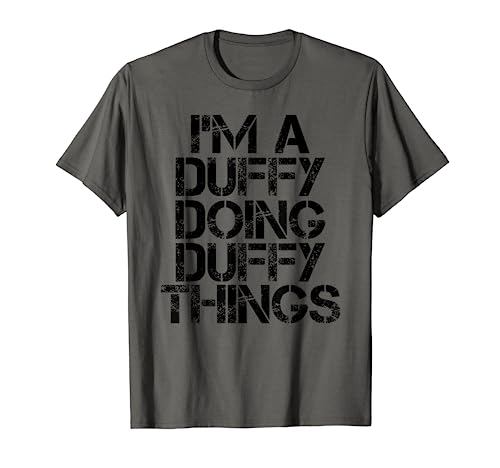 DUFFY Funny Surname Family Tree Birthday Reunion Gift Idea T-Shirt