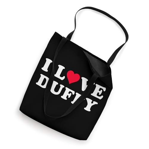 I Love Duffy Matching Girlfriend & Boyfriend Duffy Name Tote Bag - Image 3