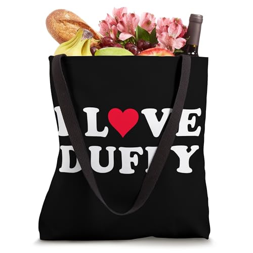 I Love Duffy Matching Girlfriend & Boyfriend Duffy Name Tote Bag - Image 5