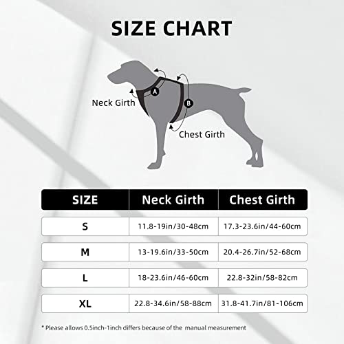 Dog Harness No Pull, Macpherson Clan Black and White Dress Tartan Adjustable Reflective Breathable Oxford Soft Vest for Small Medium Large Dogs Training Walking Pet Harness - Image 8